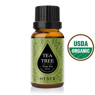 Tinh Dầu Tràm Trà - Tea Tree Heber Natural Life, Cao Cấp Nhập Khẩu, Thiên Nhiên Nguyên Chất, Chai 10ml/30ml/50ml