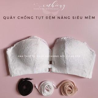 Áo lót quây không dây ren cài trước không gọng đệm vừa hình bàn tay nâng ngực chống tụt 202