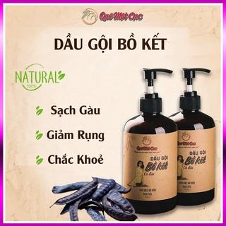 Dầu gội đầu bồ kết cô đặc sạch gàu nấm ngứa QUÊ MỘT CỤC 500ml Dầu gội thảo dược ngăn rụng tóc giúp mọc tóc