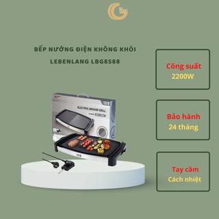 Bếp nướng điện không khói Lebenlang của Đức/ Bếp lẩu nướng đa năng công suất 2200W bảo hành chính hãng 2 năm LBG8588