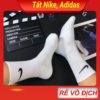 Tất Nike, vớ Adidas cổ ngắn, trung, dài cho nam nữ thể thao. Tất cổ cao dệt kim 3 kích cỡ 5cm, 12cm, 16cm