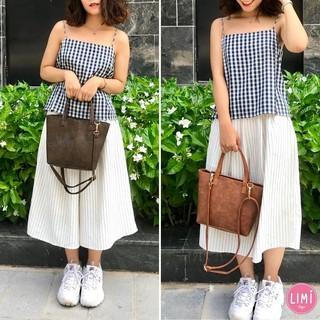 Túi xách nữ thời trang Mini tote da mềm đẹp cao cấp phong cách Hàn Quốc Vintage công sở đi chơi đi làm Limi bags