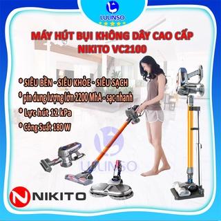 Máy Hút Bụi Cầm Tay Không Dây NIKITO, Máy Hút Bụi Không Dây Gia Đình, Lực Hút Mạnh Mẽ Lau Siêu Sạch Pin Bền Nhập Khẩu