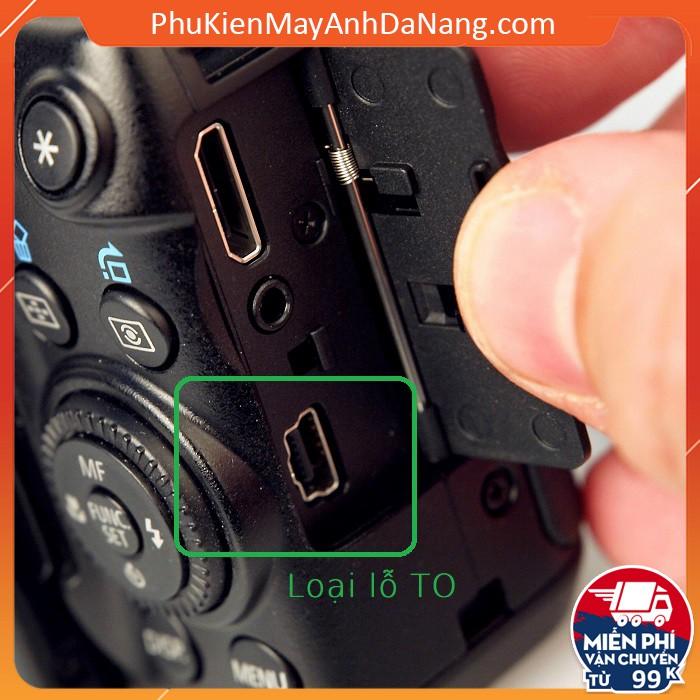 Có thể sử dụng cáp kết nối cho máy ảnh Canon để sạc pin không?