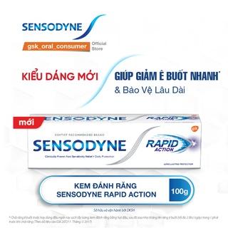 Kem đánh răng giảm ê buốt Sensodyne Rapid Action 100g giảm ê buốt nhanh và bảo vệ lâu dài