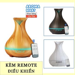 Máy khuếch tán tinh dầu hoa Tulip dung tích lớn 550ml kèm remote điều khiển