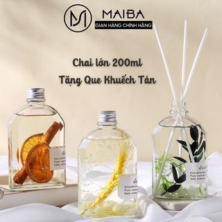 Chai Lớn 200ML Tinh Dầu Thơm Phòng MAIBA Thiên Nhiên Nguyên Chất Phát Sáng Ban Đêm Khử Mùi Không Khí