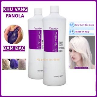 Dầu Gội Khử Vàng FANOLA Italy Chai Lớn 1000ml Hàng Chuẩn Chính Hãng Đậm Đặc Dầu Gội Tím Khử Ánh Vàng Cho Tóc Tẩy