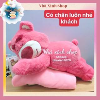 Bộ chăn gối văn phòng gấu dâu tây Losto