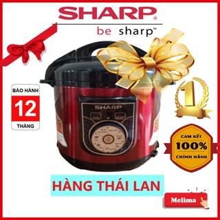 Nồi áp suất, Nồi áp suất điện đa năng Sharp 6L, Xuất xứ Thái Lan, Bảo hành 12 tháng, Ninh Kỹ hầm nhừ Giữ Trọn Vị ngon