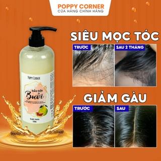 Dầu gội thảo dược bưởi giảm gàu thảo mộc mọc tóc và chống rụng thiên nhiên nhanh dài không hóa chất POPPY CORNER