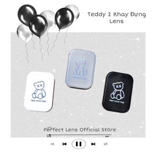 Khay Đựng Lens , Kính Áp Tròng Teddy , Gồm 2 Khay Đựng và Kèm Bộ Dụng Cụ Đeo , Khay INS , Giá Sale Rẻ