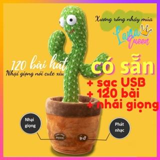 Cây xương rồng nhảy múa vui nhộn phát 120 bài hát nhạc - nhại được giọng nói - hot tiktok (tặng kèm pin) - LANA QUEEN