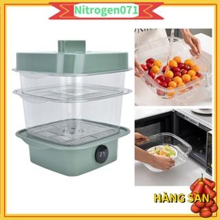 Nitrogen071 2 lớp Lồng Bàn Giữ Nhiệt, Bảo Quản Thức Ăn Tránh Côn Trùng, Bụi Bẩn Nhiều lớp đậy Thức ăn thừa Trong suốt