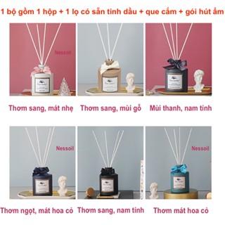 [CHÍNH HÃNG] Bộ tinh dầu nước hoa khuếch tán thơm phòng cao cấp Enjoy Everyday, Reed Diffuser, kèm que, tặng hoa