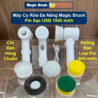 Máy Cọ Rửa Cầm Tay Đa Năng Magic Brush Pin Sạc 1500 mAh, Bàn Chải Vệ Sinh Nhà Bếp Không Dây Chống Nước Tiêu Chuẩn IPX6