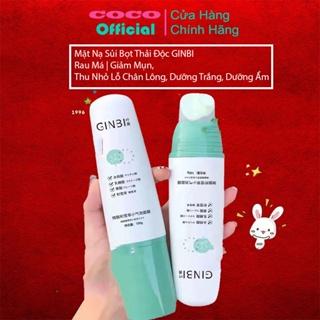 Mặt Nạ Sủi Bọt Thải Độc GINBI Rau Má | Giảm Mụn, Thu Nhỏ Lỗ Chân Lông, Dưỡng Trắng, Dưỡng Ẩm