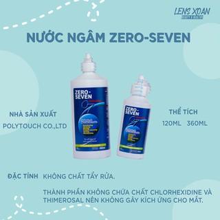 Nước ngâm lens và nhỏ mắt LENS XOẮN 2 cỡ nhỏ và lớn ZERO SEVEN