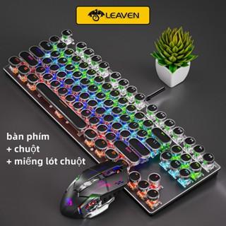 Bộ bàn phím cơ chơi game K550 Leaven,bàn phím kèm thêm chuột sẽ được tặng tấm lót chuột.