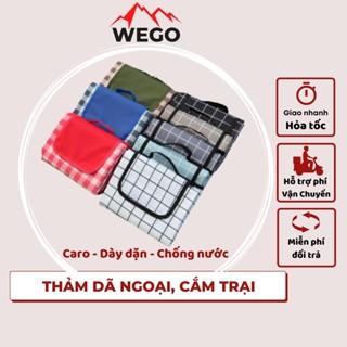 Thảm picnic chống nước, thảm dã ngoại du lịch chống thấm hoạ tiết caro đáng yêu - WEGO