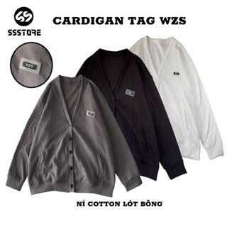 Áo khoác Cardigan nhiều màu thêu logo WZS form rộng unisex nam nữ - SSSTore