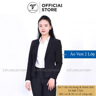 Áo vest nữ công sở 2 lớp cao cấp Tây Collection