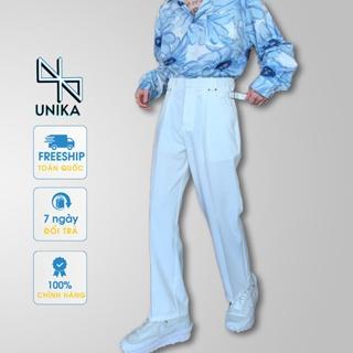 Quần tây ống rộng nam nữ UNIKA quần âu vải ống suông Unisex phong cách Hàn Quốc QR001