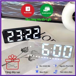 Đồng hồ để bàn, đồng hồ led, đồng hồ báo thức, hiển thị thời gian, nhiệt độ, hẹn giờ, cảm biến ánh sáng tự động G0712