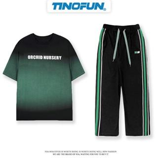 Bộ thể thao unisex nam nữ KCH T TINOFUN set bộ quần áo thu đông năng động cao cấp phong cách Hàn Quốc