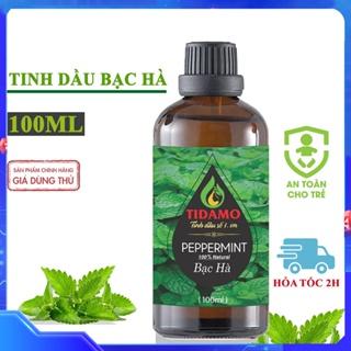 TINH DẦU BẠC HÀ 100ML Giúp Thư giản và Tốt Cho Sức Khỏe - Tinh Dầu Nguyên chất TIDAMO Nhập Khẩu Chính Hãng