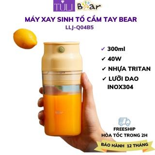 Máy Xay Sinh Tố cầm tay mini tích điện Bear LLJ-Q04B5,CS-40W, Sạc Pin, Dung Tích 300ML, Bảo hành 12 tháng