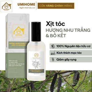 Nước dưỡng tóc tinh dầu Hương Nhu Trắng và Bồ Kết UMIHOME 50/100ml dùng xịt kích mọc Tóc nhanh dài