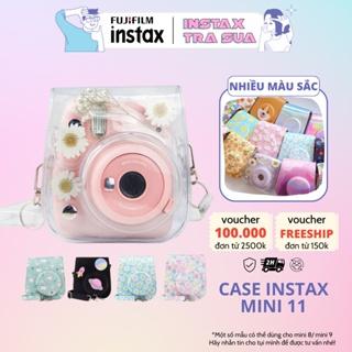 Túi đựng máy ảnh instax mini 11 CAIUL bằng da nhiều hoạ tiết