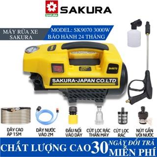 [Chính hãng] Máy rửa xe mini - Sakura 3000W - Tặng bình bọt bảo hành 24 tháng