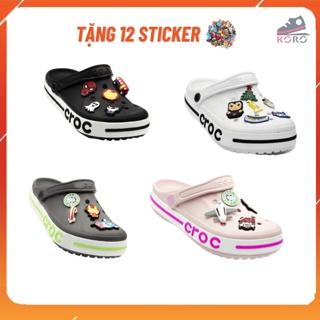 dép cross nữ sục bánh mì bayaband nhẹ TẶNG 12 sticker dép cross đủ màu bền đẹp sang trọng không sụt lún KOROBAYASUCBAY33