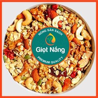 Granola siêu hạt ăn kiêng ngũ cốc giảm cân dinh dưỡng eat clean không đường thêm hạt Macca từ Nông Sản Sạch Giọt Nắng