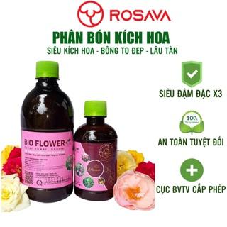 Phân bón hữu cơ vi sinh kích thích ra hoa ROSAVA cho cây cảnh, hoa hồng, hoa giấy, hoa lan, sen đá