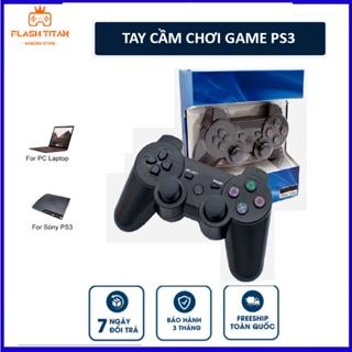 Tay cầm PS3 không dây loại tốt - Tay cầm chơi game PC, Laptop, chơi PES, FO4 tối ưu - Tặng Dây Sạc
