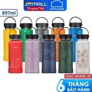 Bình giữ nhiệt Lock&Lock 897ml Riga Tumbler LHC4160 - Hàng chính hãng có khay lưới lọc trà inox và quai xách - JoyMall