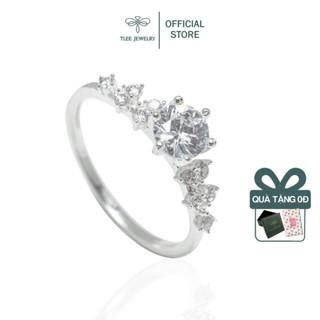 Nhẫn bạc nữ TLEE Elise Prince nạm đá sang trọng TleeJewelry A0151