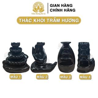 Thác khói trầm hương HÀ XÁ phong thủy để bàn đẹp đốt trầm bằng sứ cao cấp