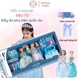 Đồ chơi bé gái búp bê Barbi công chúa Elsa hộp quà tặng cho bé - Mây Kids
