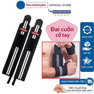 Đai cuốn bảo vệ cổ tay Aolikes 1538, băng quấn trợ lực có xỏ ngón chống lật cổ tay hỗ trợ nâng tạ tập gym - Hàng Cao cấp