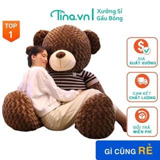Gấu bông Teddy 1m8 to ❤️𝑯𝒂̀𝒏𝒈 𝑪𝒂𝒐 𝑪𝒂̂́𝒑❤️, gối ôm hình thú nhồi bông siêu to khổng lồ Tina.vn