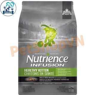 [DINH DƯỠNG CAO] Nutrience Original Thức Ăn Cho Mèo Con Bao 2,27kg - Thịt Gà, Dầu Cá Hồi DHA, Rau Củ, Trái Cây Tự Nhiên