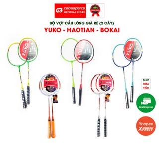 Vợt cầu lông Yuko, Haotian, Bokai cặp vợt chính hãng giá rẻ có lựa chọn kèm quả cầu