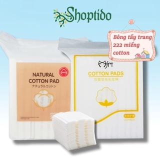 Bông tẩy trang 3 lớp 222 miếng Cotton Pads LATUBO mềm mịn, tiệt lợi, dày dặn ít xơ NPP Shoptido