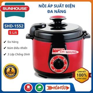 Nồi áp suất, Nồi áp suất điện đa năng Sunhouse SHD1552, Bảo hành 12 tháng, Ninh kỹ hầm nhừ, Giữ trọn vị ngon- Xiaomi ND