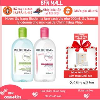 Nước tẩy trang Bioderma làm sạch dịu nhẹ 500ml, tẩy trang Bioderma cho mọi loại da Chính hãng Pháp