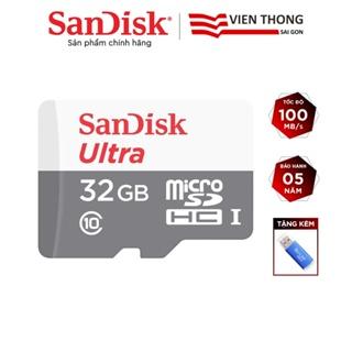 [Mã BMLTM50 giảm đến 50K] Thẻ nhớ microSDHC SanDisk Ultra 32GB upto 100MB/S 533x kèm đầu đọc thẻ (ngẫu nhiên)